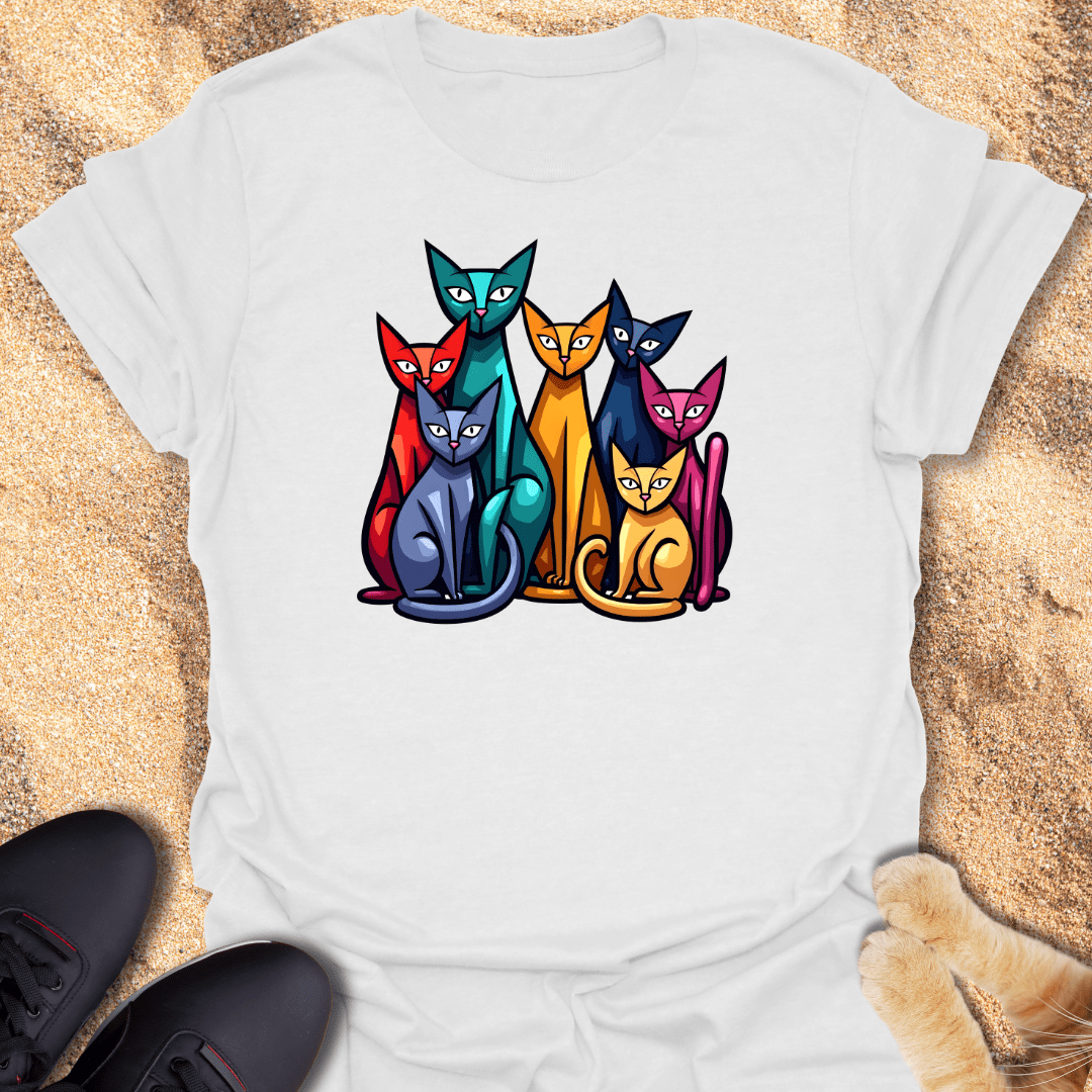 Artistic Cat Chaos T-Shirt 33607284321639168713