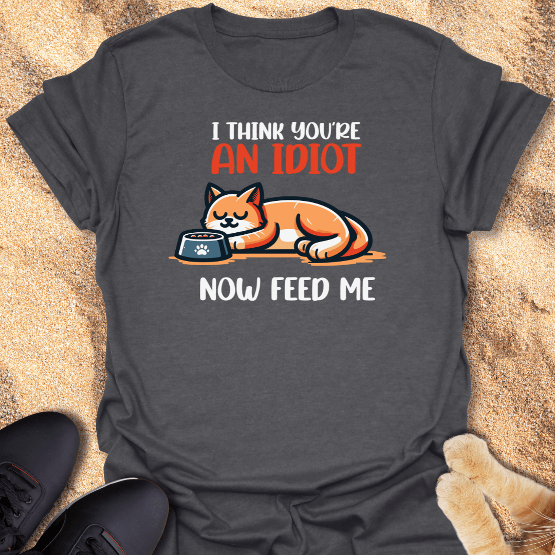 Cat Logic: Sleep, Judge, Eat T-Shirt 13685695077402588524