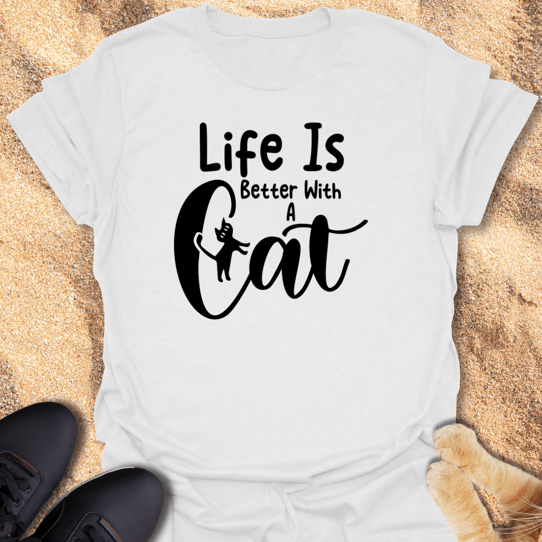 Cats Make Life Better T-Shirt 58489289083659126464