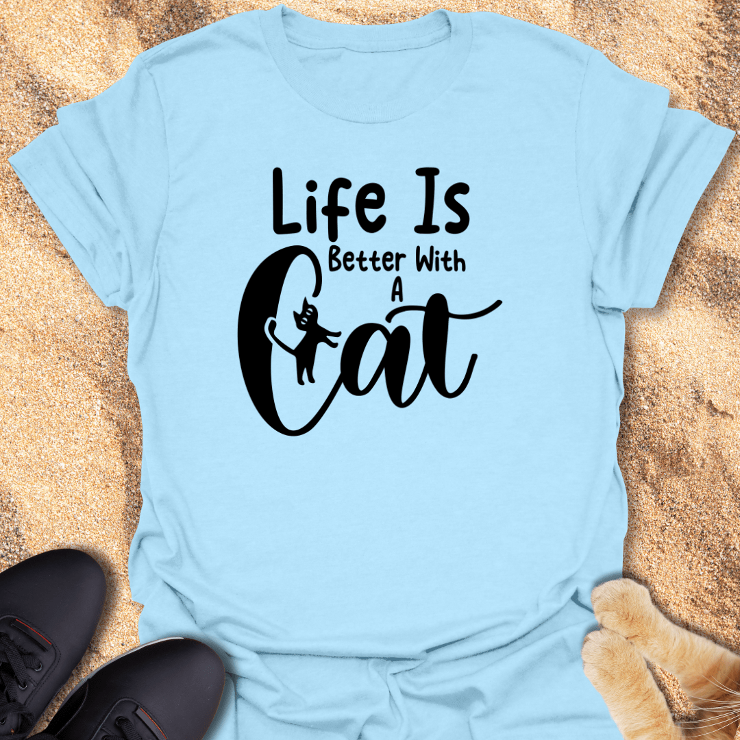 Cats Make Life Better T-Shirt 27058266361860950981