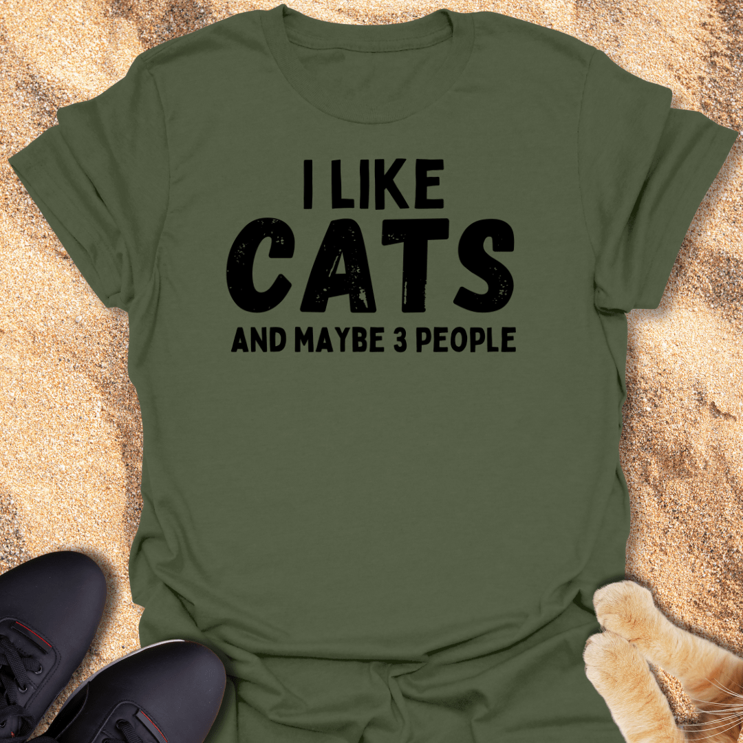 Cats Over Crowds Any Day T-Shirt 29319597867493875593