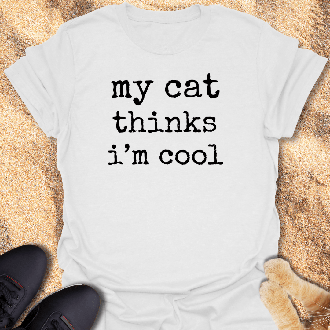 Certified Cool by My Cat T-Shirt 28241365271136781026