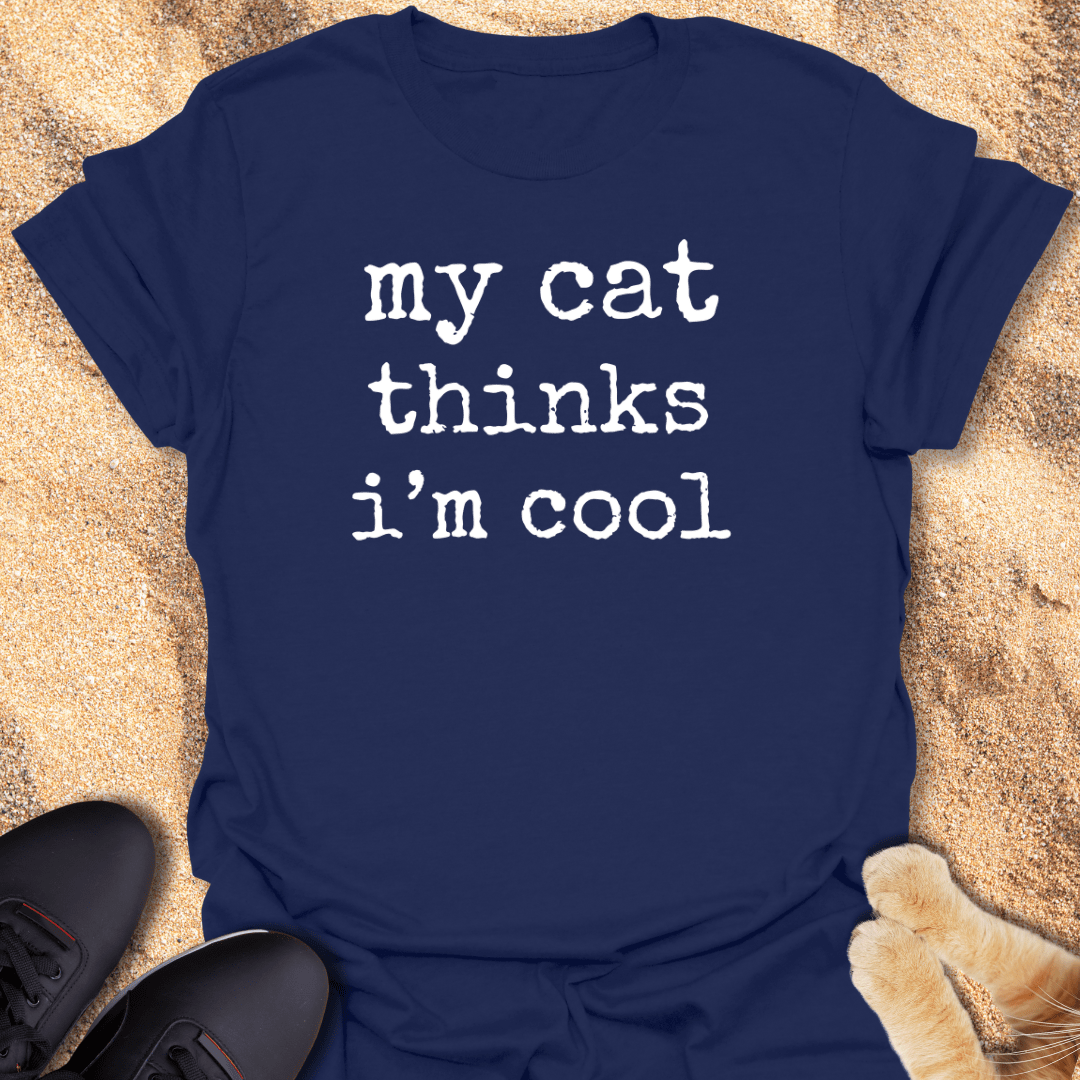 Certified Cool by My Cat T-Shirt 29395937924902741885