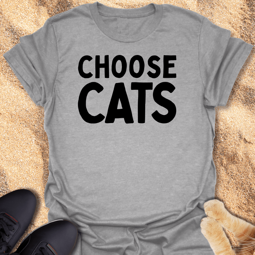Choose Love, Choose Cats T-Shirt 24484875630566539732