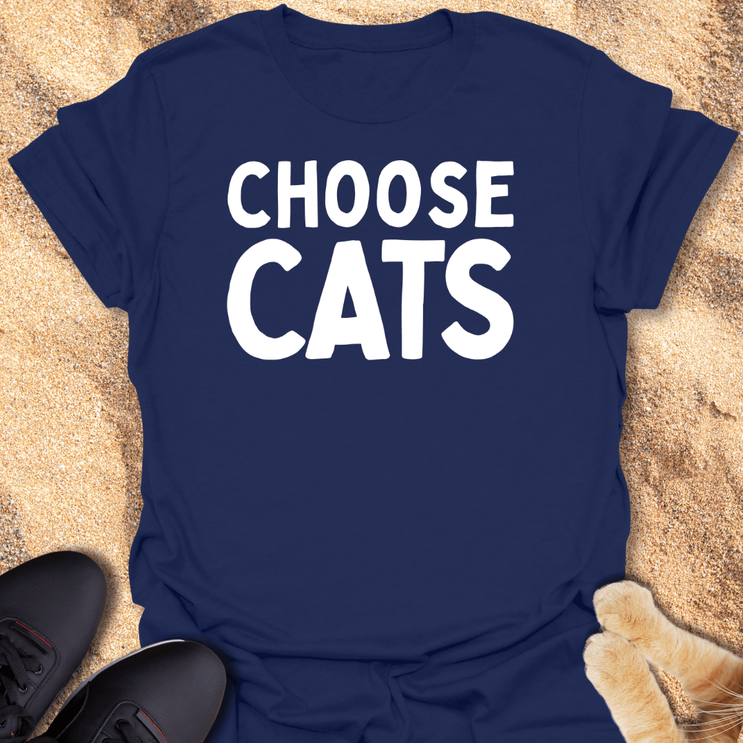 Choose Love, Choose Cats T-Shirt 32008175386789196559