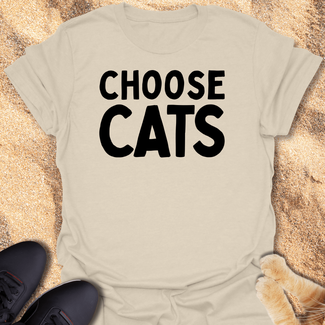 Choose Love, Choose Cats T-Shirt 52624022877167915976