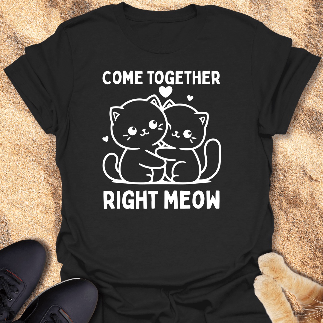 Come Together Right Meow T-Shirt 82450900593289823909