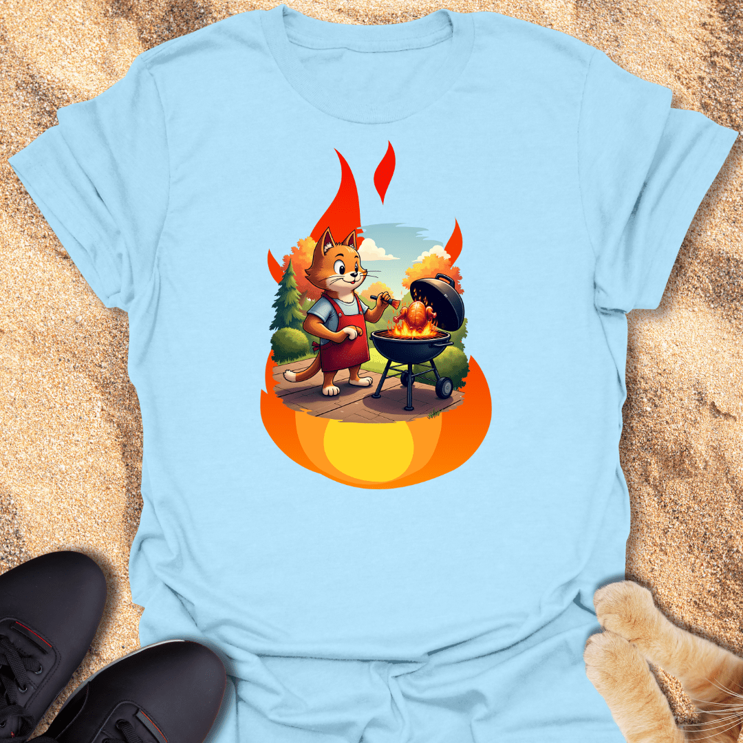 Feline Grill Master T-Shirt 17691996327575271040