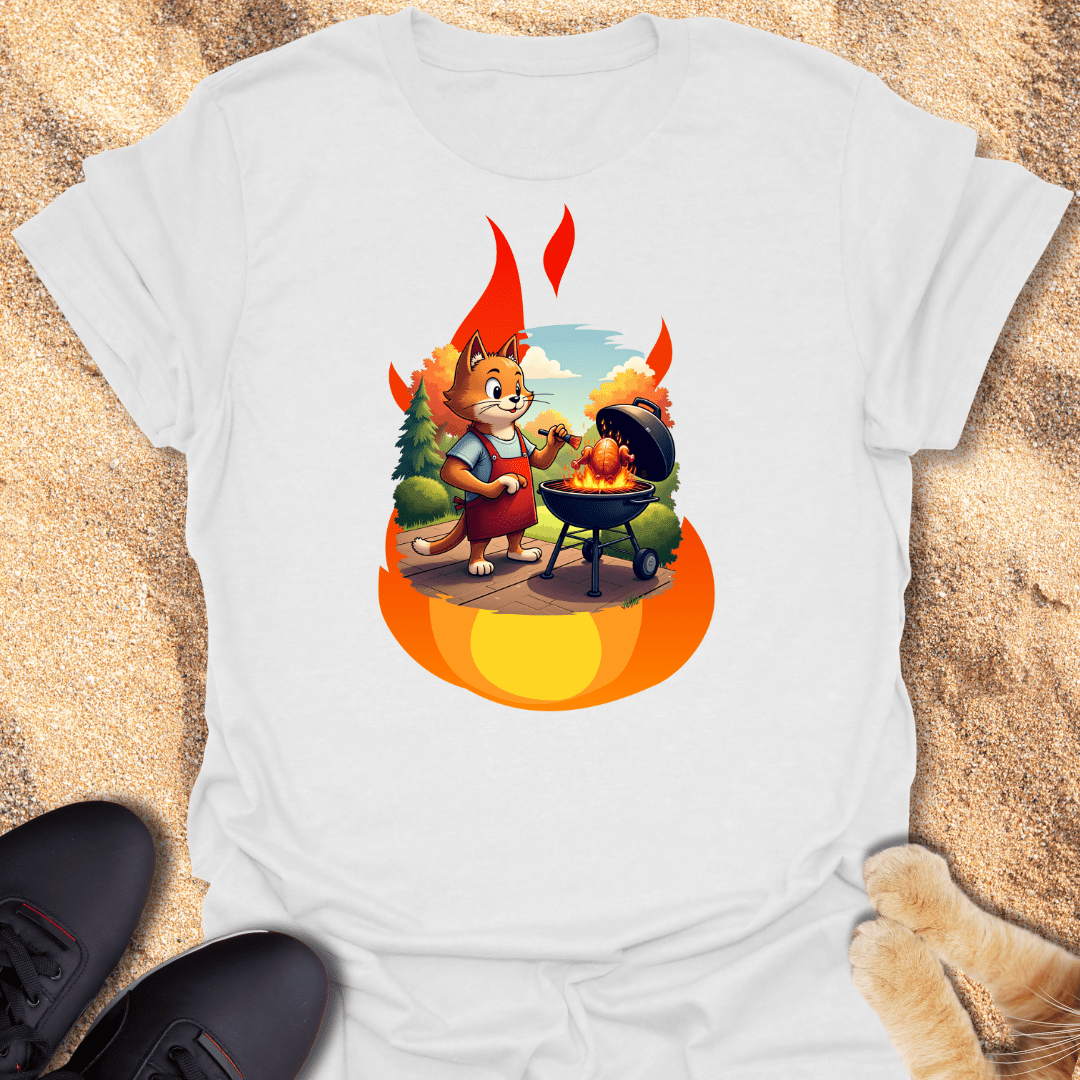 Feline Grill Master T-Shirt 54813414269953823777