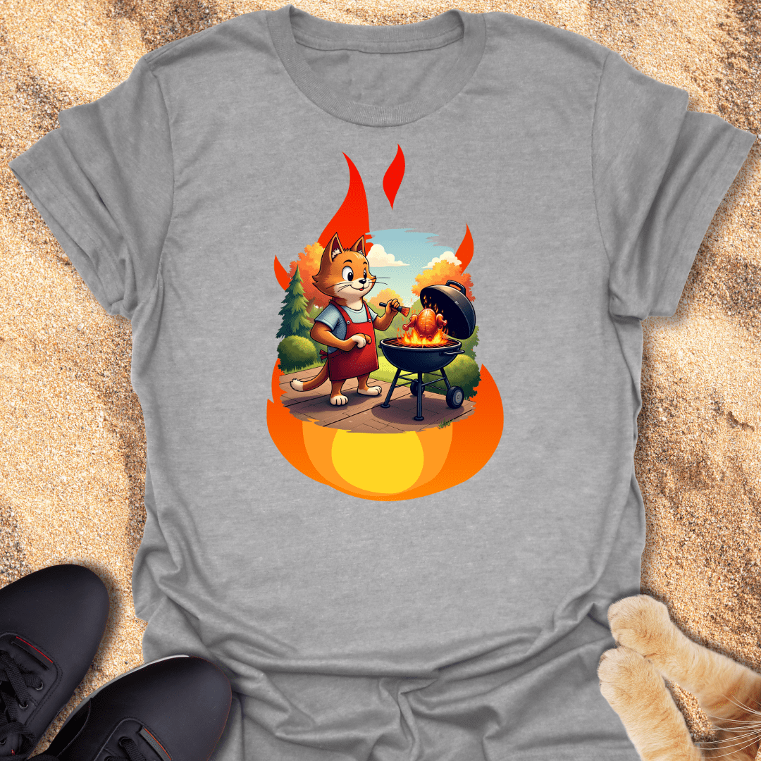 Feline Grill Master T-Shirt 33963746960191124133
