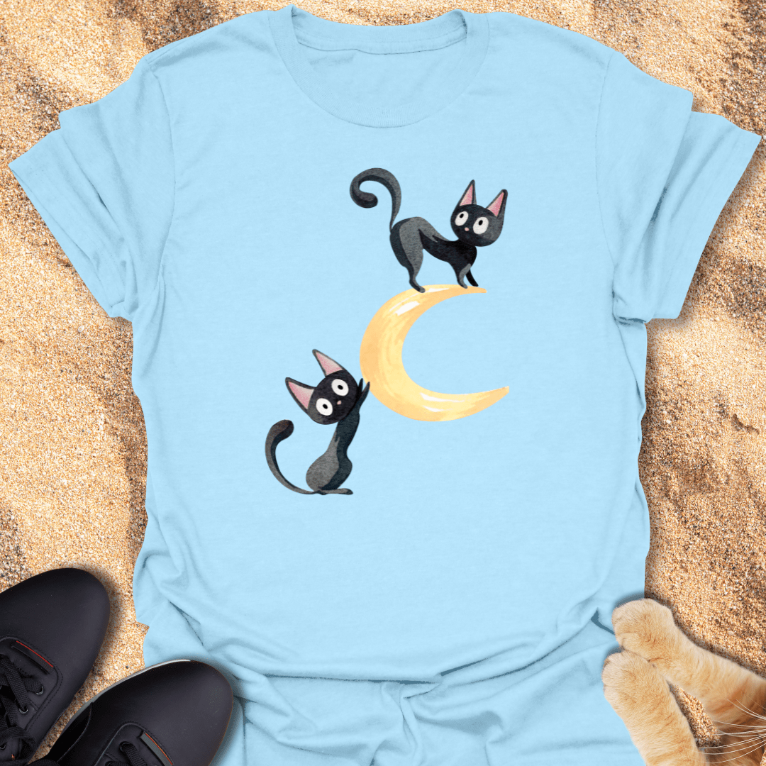 Feline Lunar Dreams T-Shirt 16480577063121868927