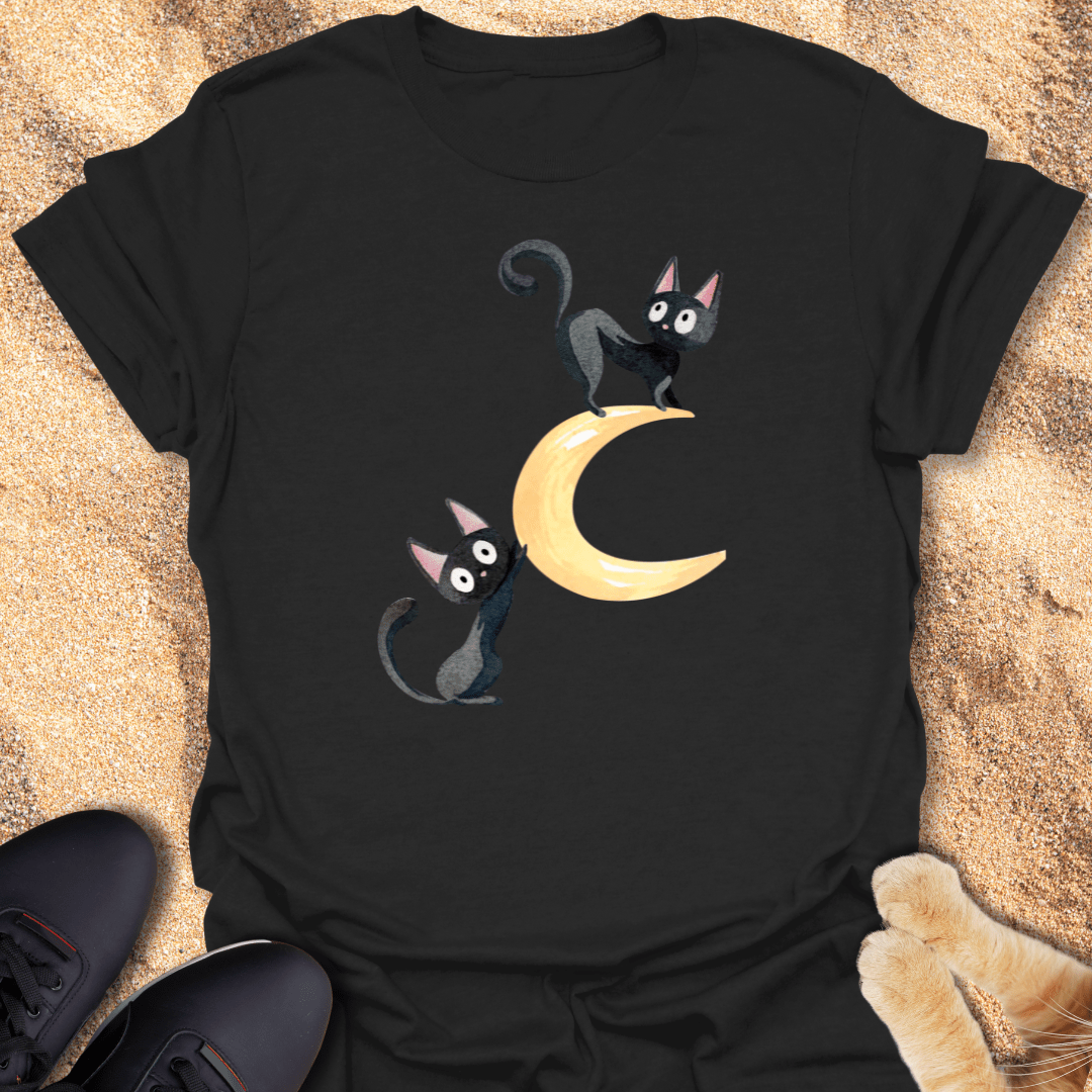 Feline Lunar Dreams T-Shirt 12448194854715517201