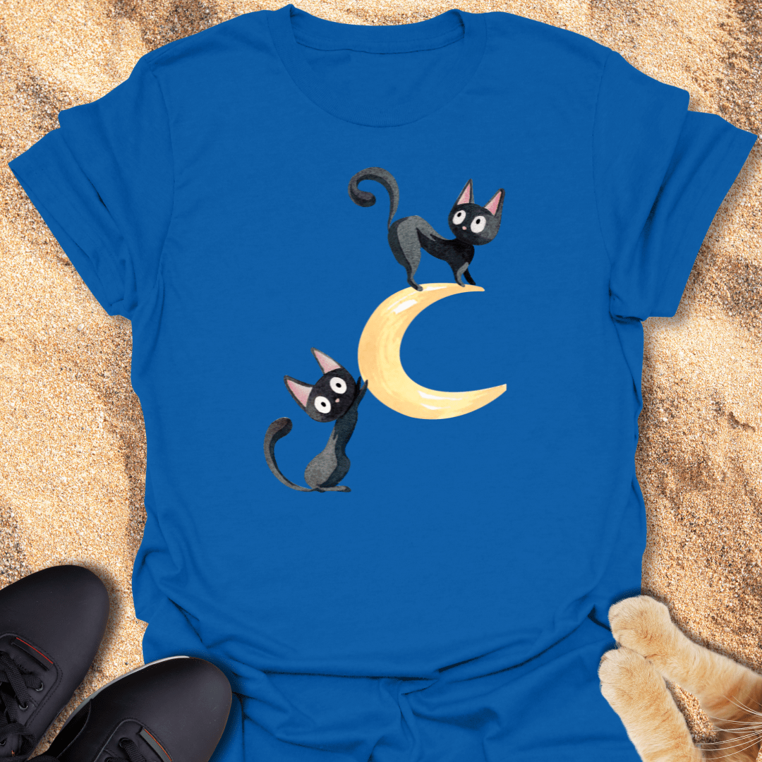 Feline Lunar Dreams T-Shirt 25737796795353819960