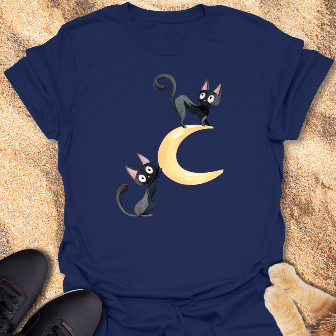 Feline Lunar Dreams T-Shirt 33924673369541019335