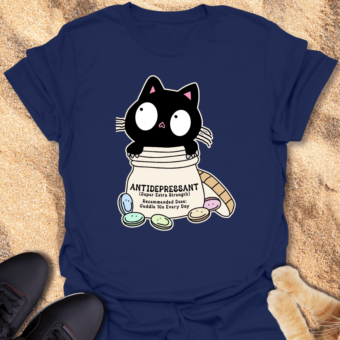 Feline Therapy in a Bottle T-Shirt 76190452049608539112