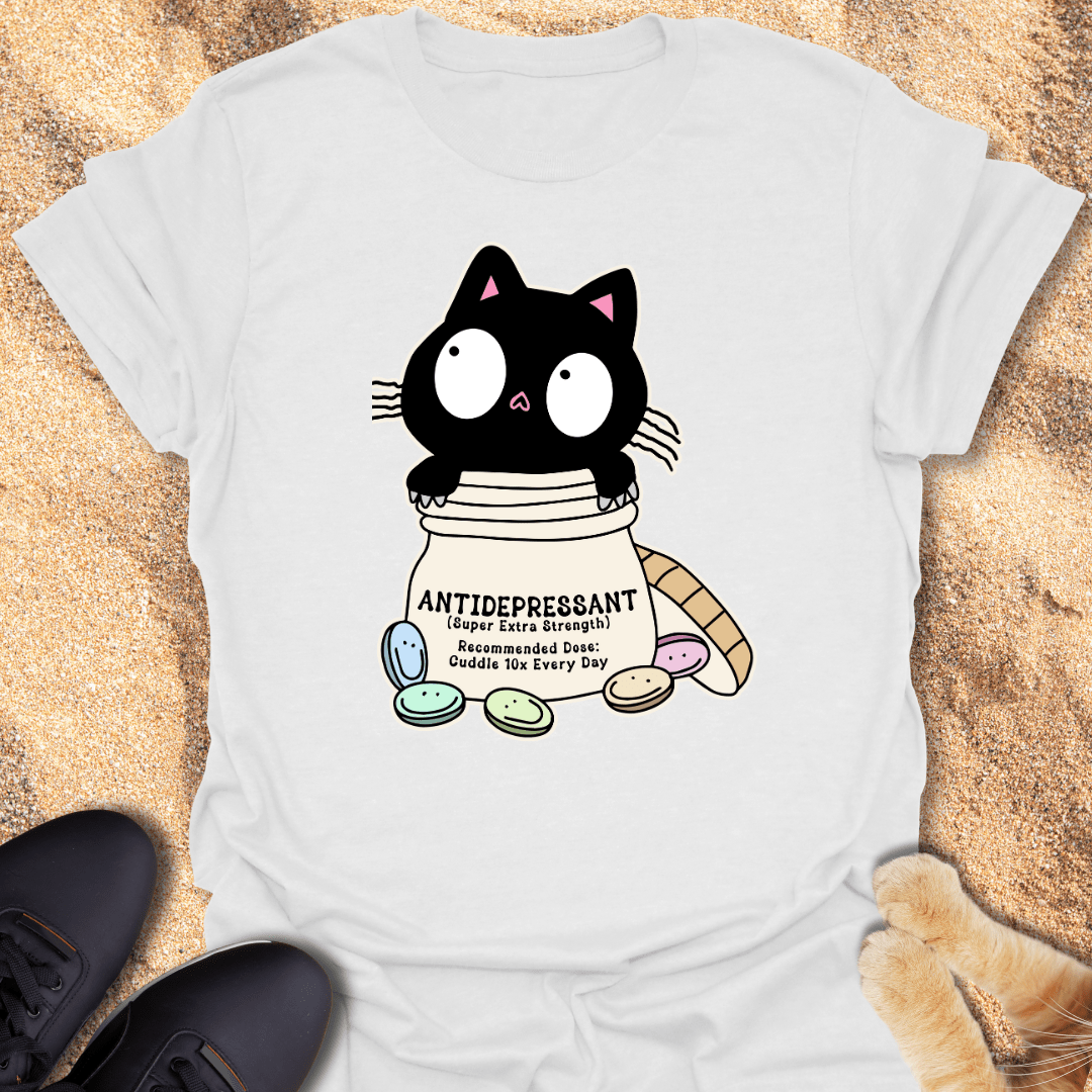 Feline Therapy in a Bottle T-Shirt 25565880909124217770