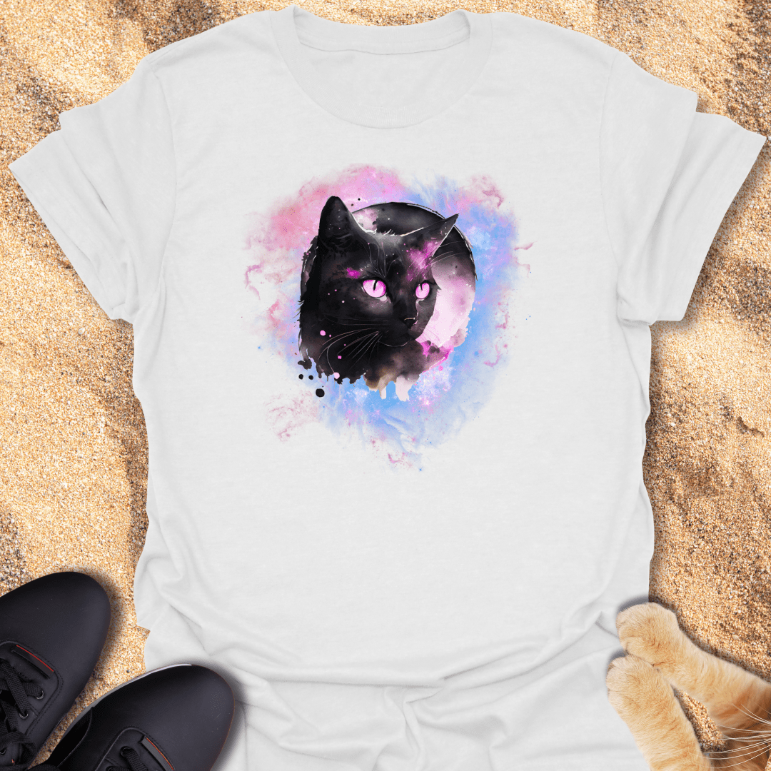 Galactic Feline: Cosmic Cat T-Shirt 99157299552049412531