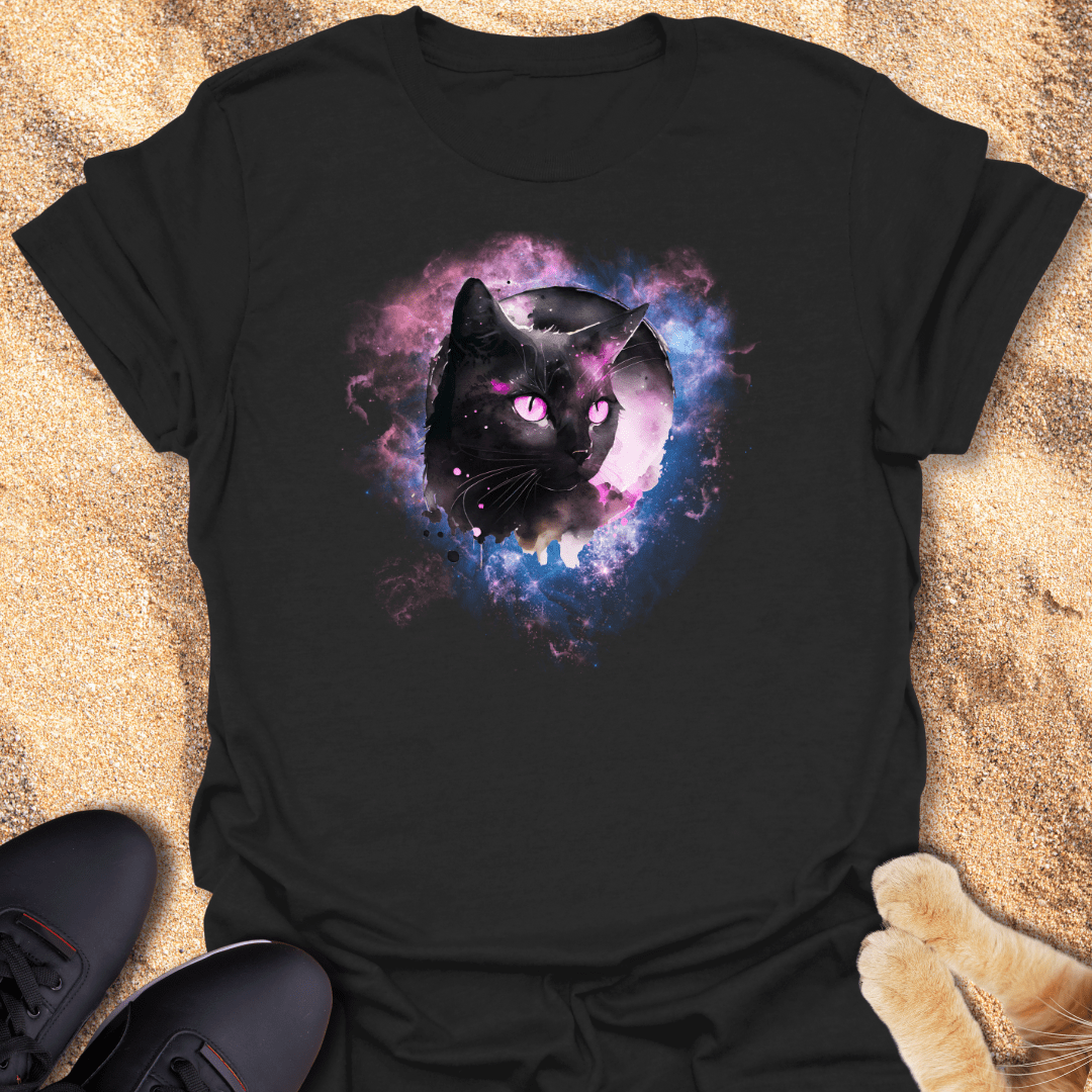 Galactic Feline: Cosmic Cat T-Shirt 39055739151762618494