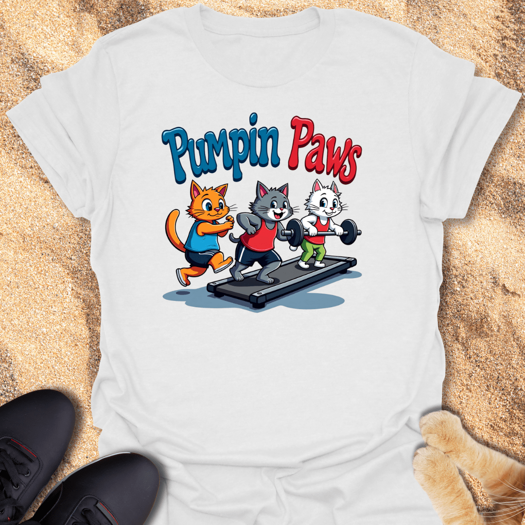 Gym Cats Pumping Iron T-Shirt 48062279246087450701