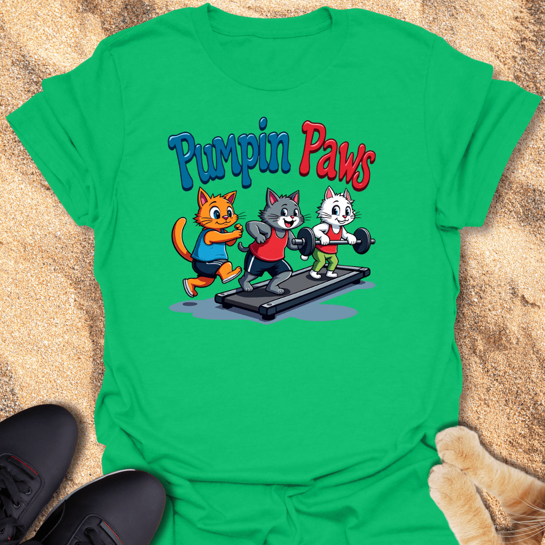 Gym Cats Pumping Iron T-Shirt 61115354695262215215
