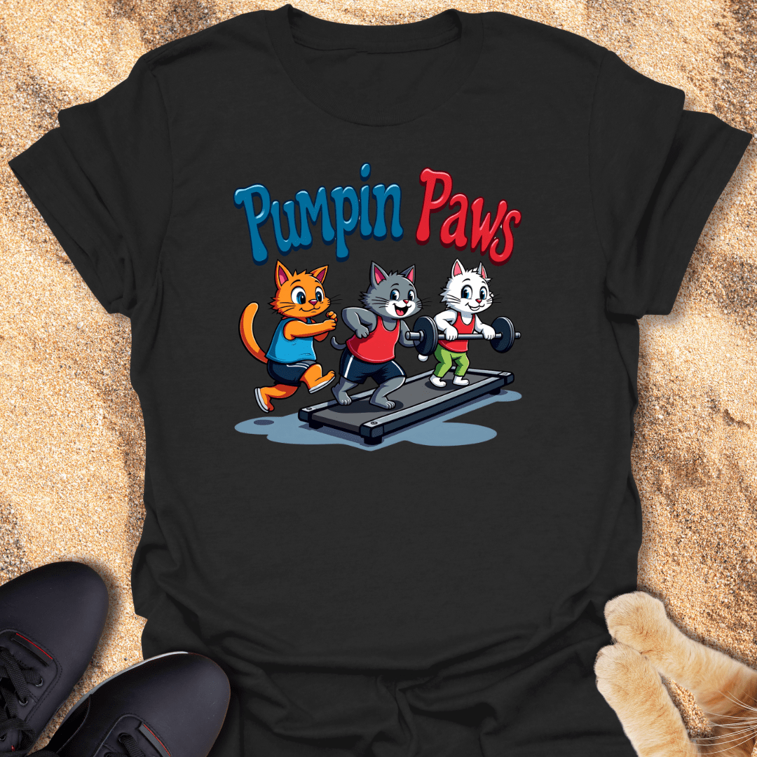 Gym Cats Pumping Iron T-Shirt 63973273347302883529