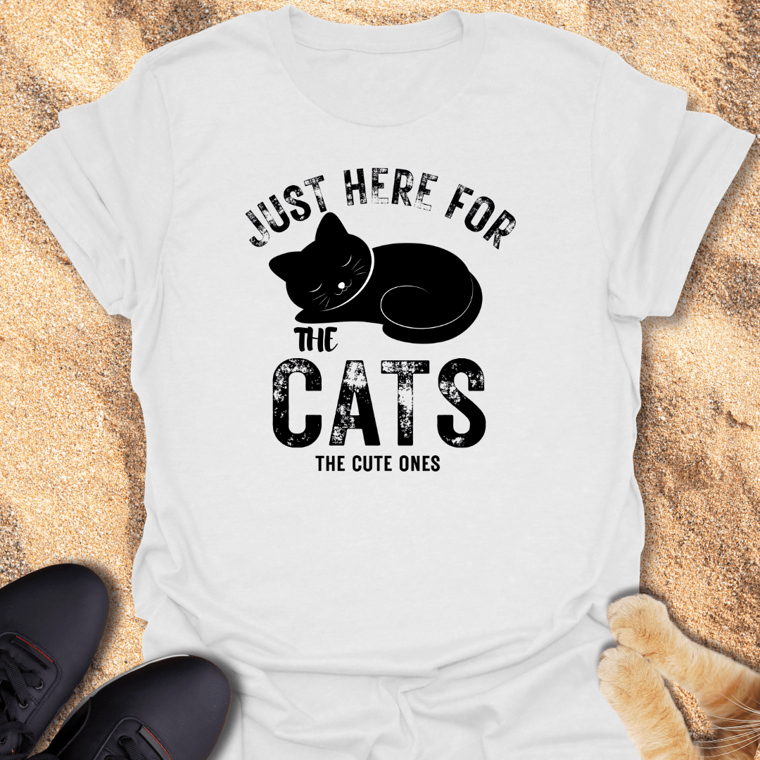 Just Here For the Cats T-Shirt 25162345156930559113