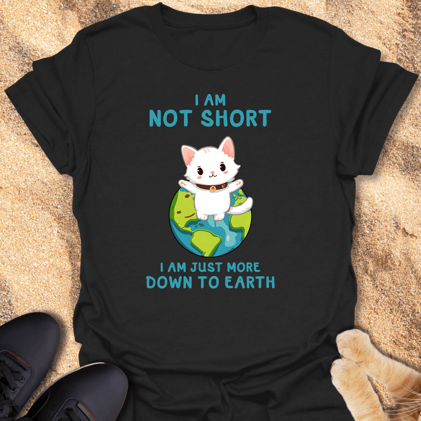 Kitten Graphic T-Shirt - I am not short 28270056086248194971