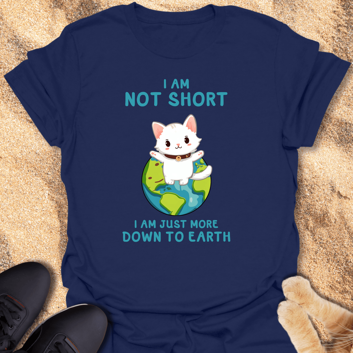Kitten Graphic T-Shirt - I am not short 19014265740623542391
