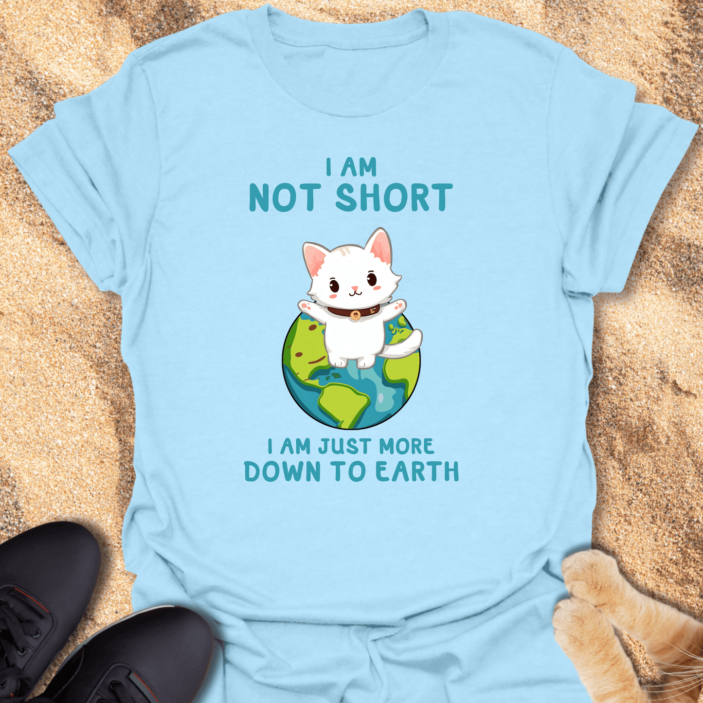 Kitten Graphic T-Shirt - I am not short 13842148011244937309