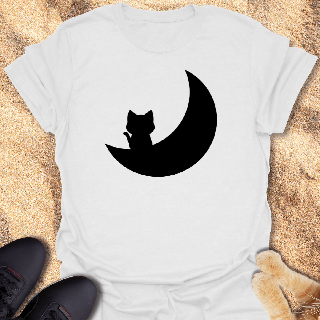 Kitten on a Moon Shard T-Shirt 29739042224618482086