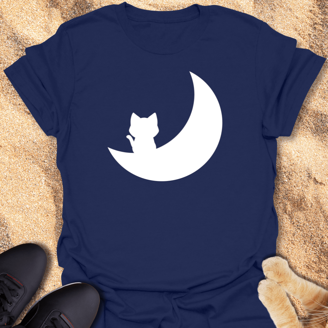 Kitten on a Moon Shard T-Shirt 14062026174497350062