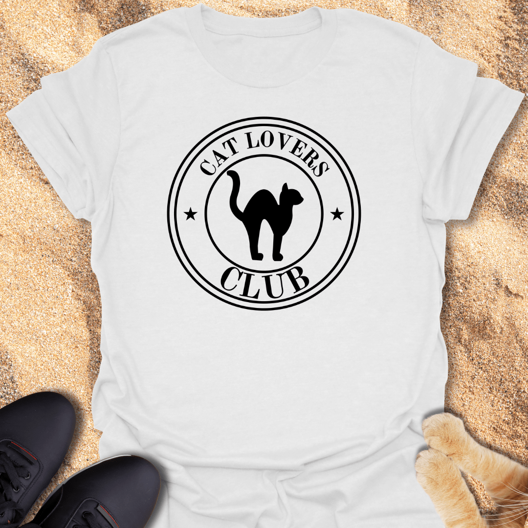 Midnight Purrs: Cat Club Style T-Shirt 57366128906336415331