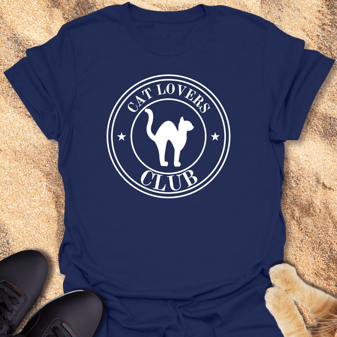 Midnight Purrs: Cat Club Style T-Shirt 21764661134112471844