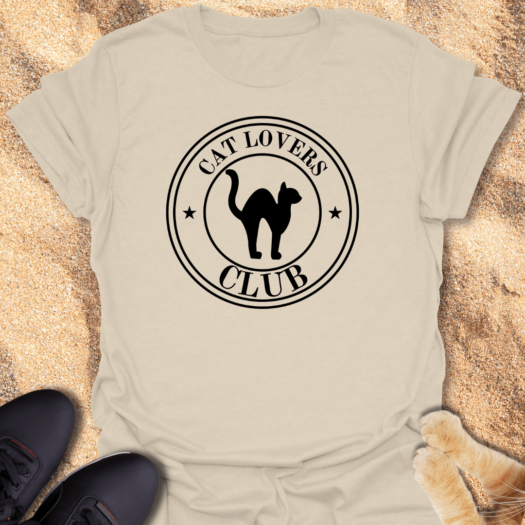 Midnight Purrs: Cat Club Style T-Shirt 31319782674266209576
