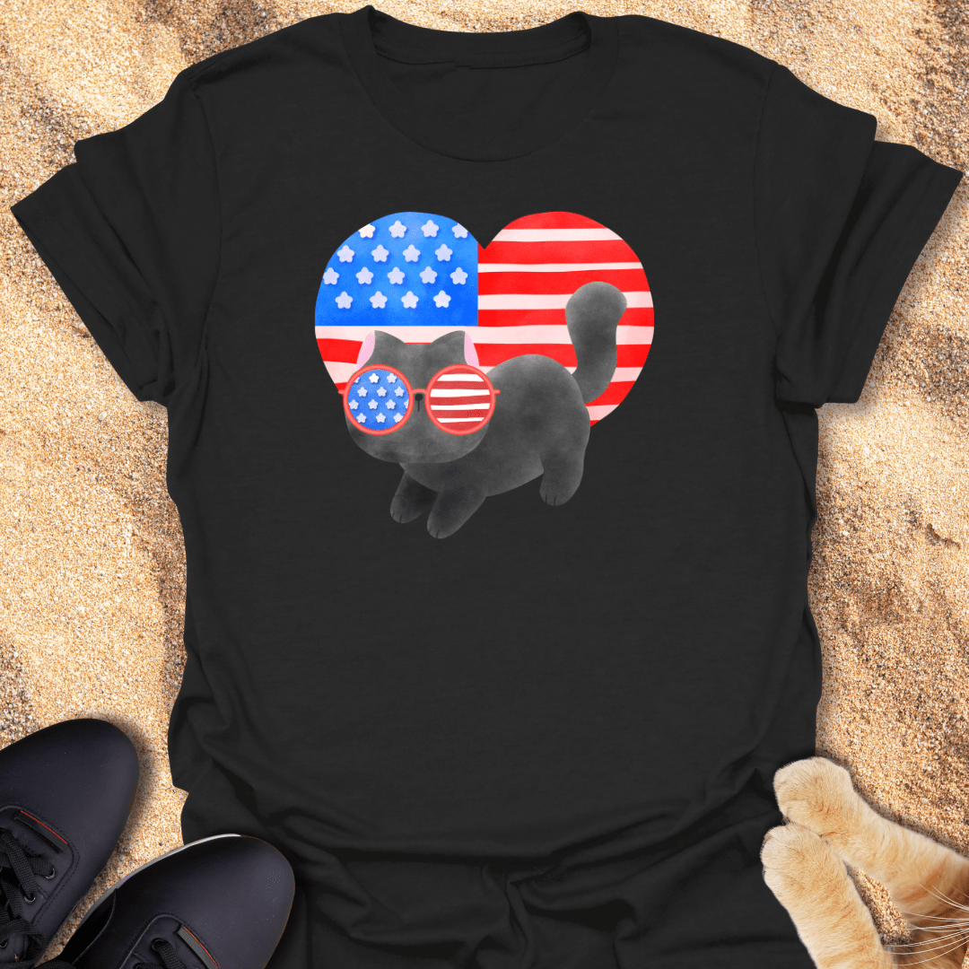 Patriotic Cat Vibes T-Shirt 19670393202076853822