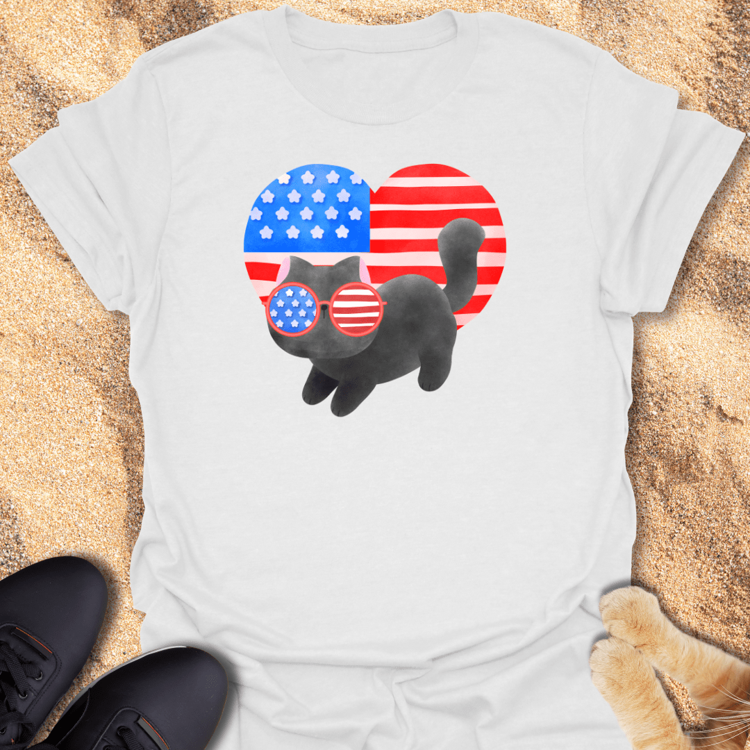 Patriotic Cat Vibes T-Shirt 20829721310629575305