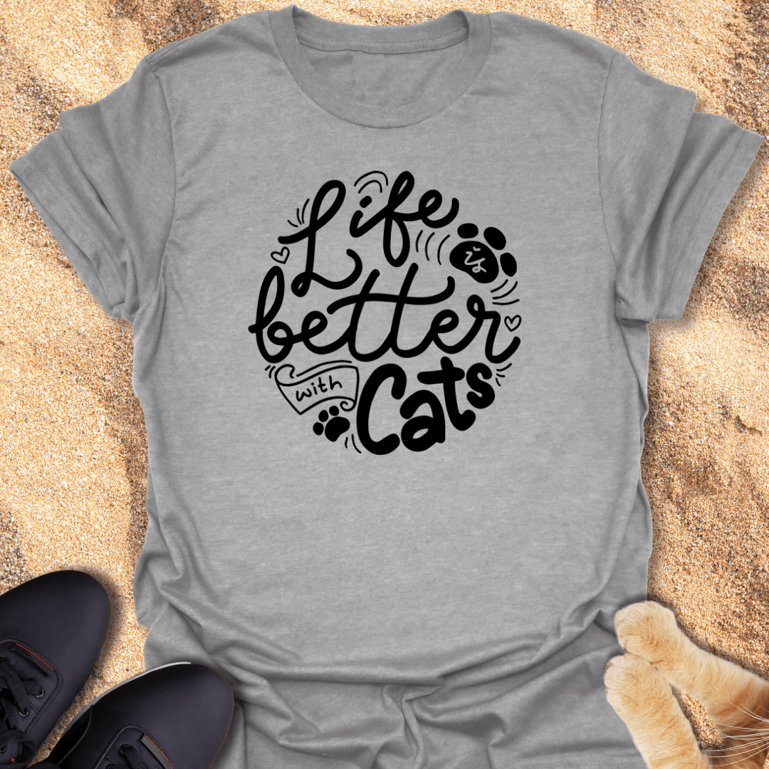 Paws & Love = Happiness T-Shirt 17462062487849175069
