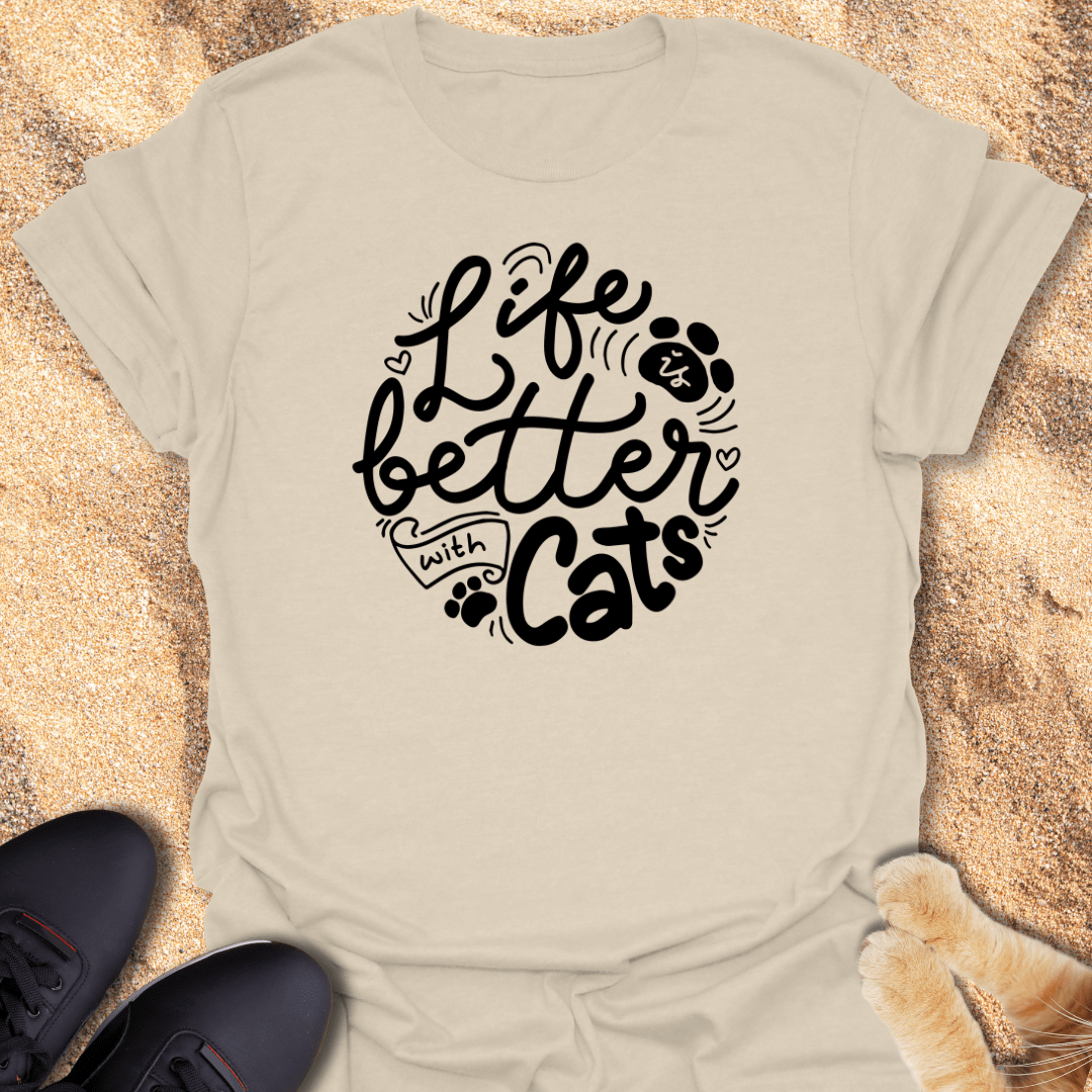 Paws & Love = Happiness T-Shirt 17343005441006354273