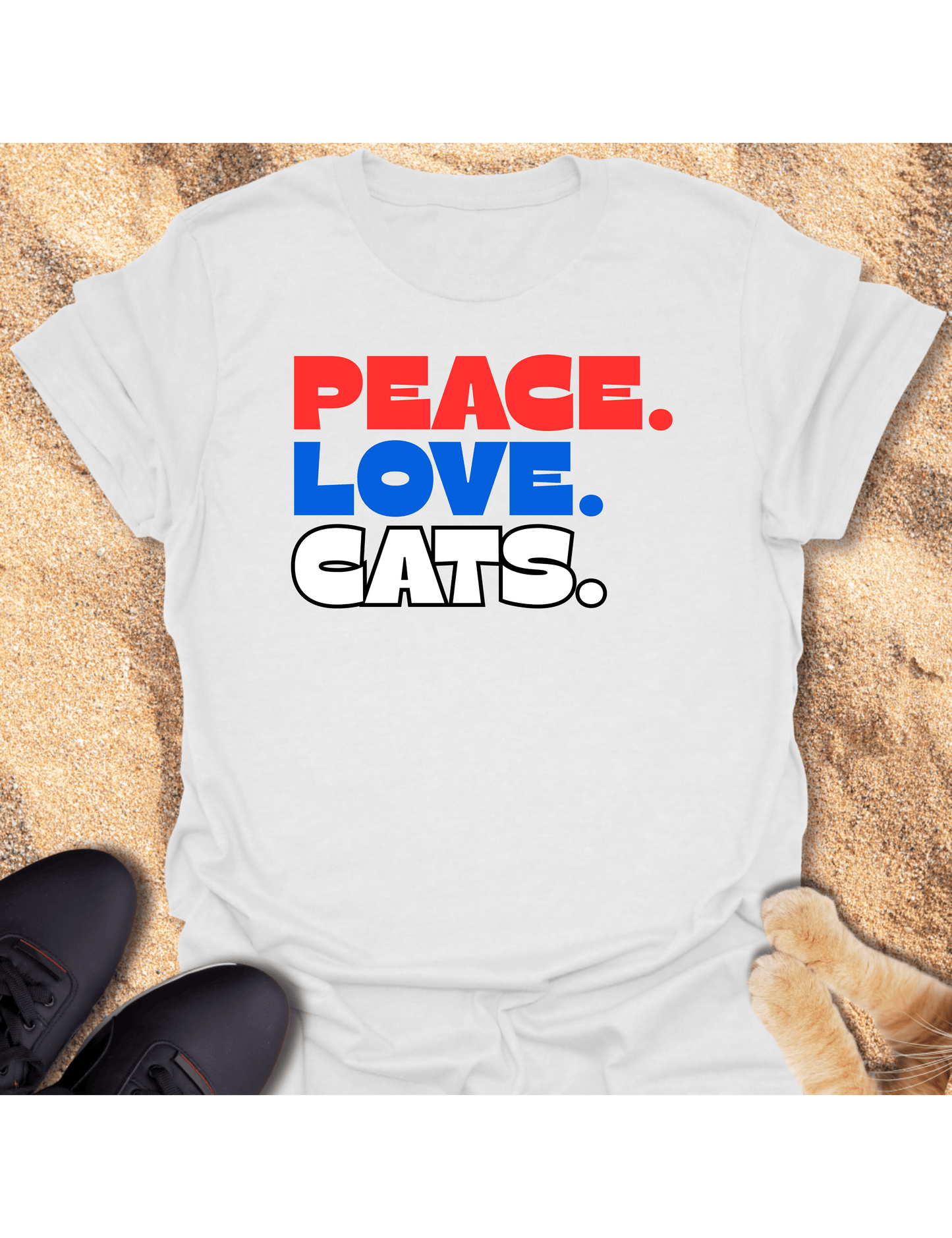 Peace. Love. Cats. T-Shirt 16893361616756719639