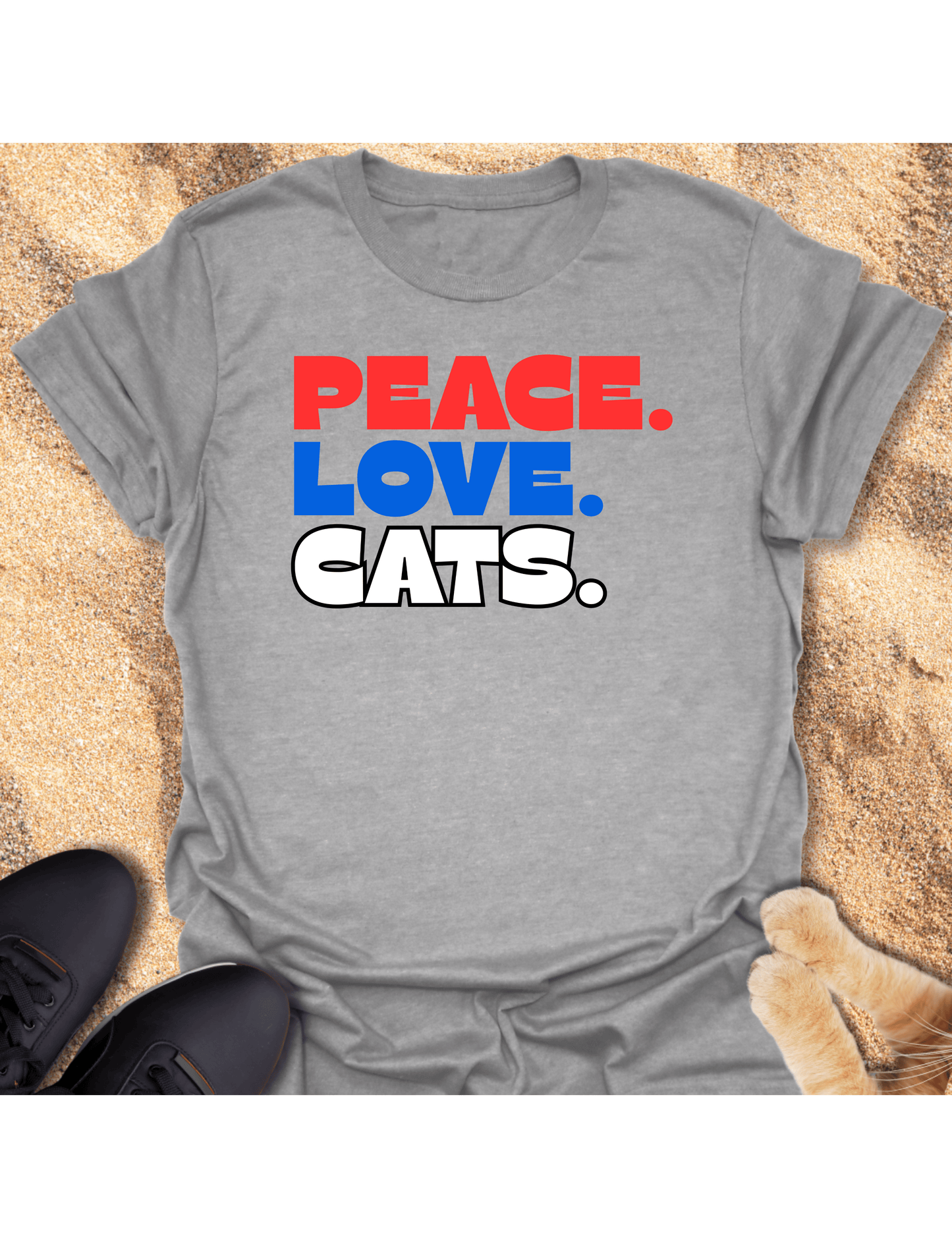Peace. Love. Cats. T-Shirt 93478845359605569158