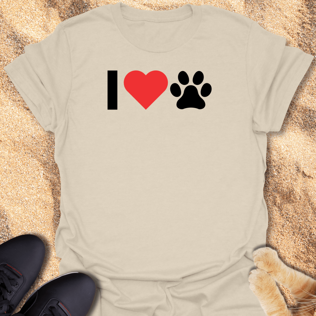 Purr-fectly Pawsome Love T-Shirt 32746178387347149362