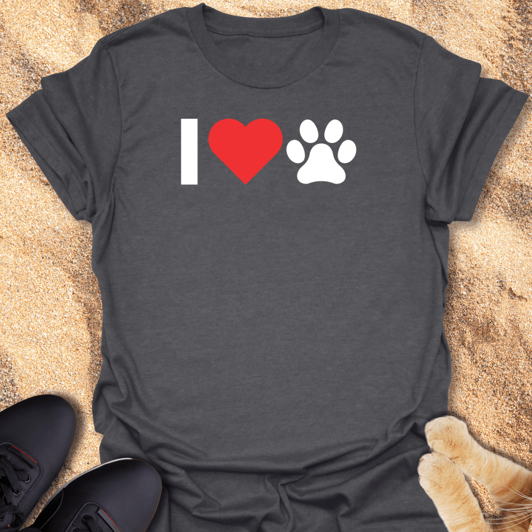 Purr-fectly Pawsome Love T-Shirt 21706688440090191045