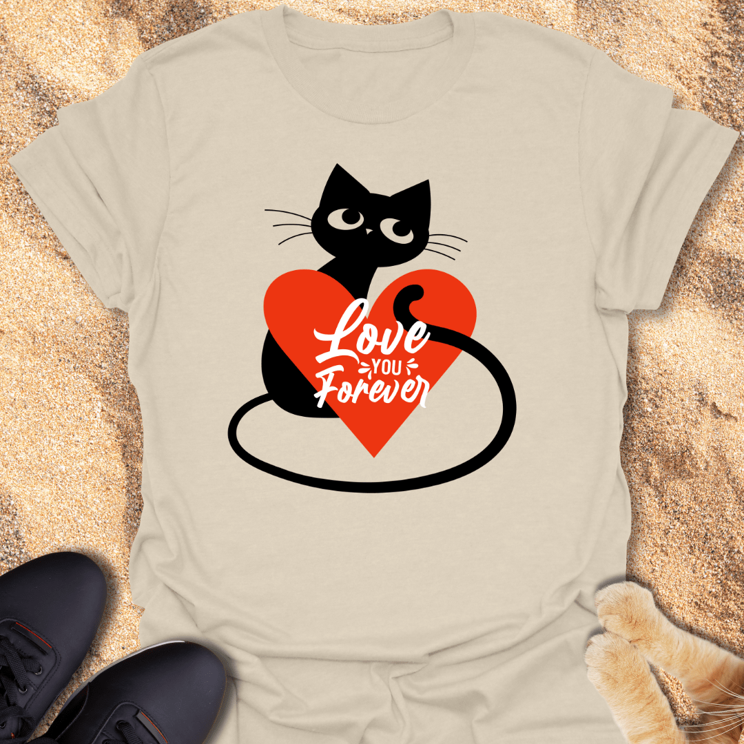 Purrfect Love Forever T-Shirt 31972617447959101162
