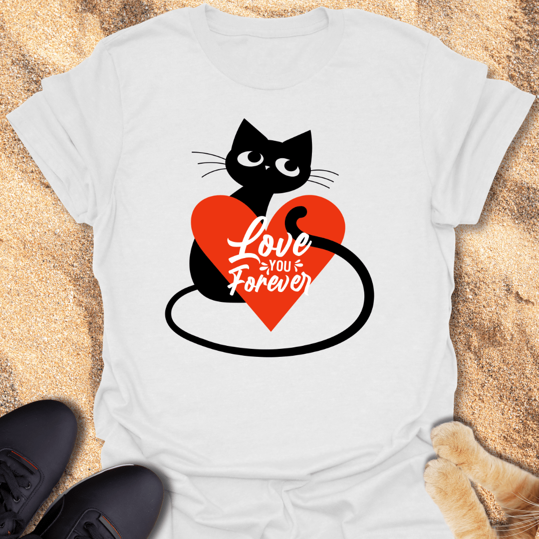 Purrfect Love Forever T-Shirt 14234122020845754149