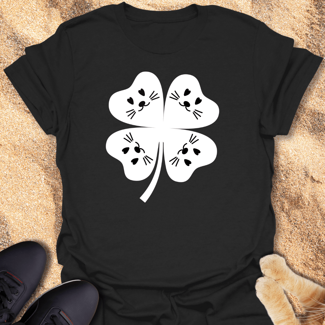 Purrfect Luck in Every Leaf T-Shirt 99982594070676211084
