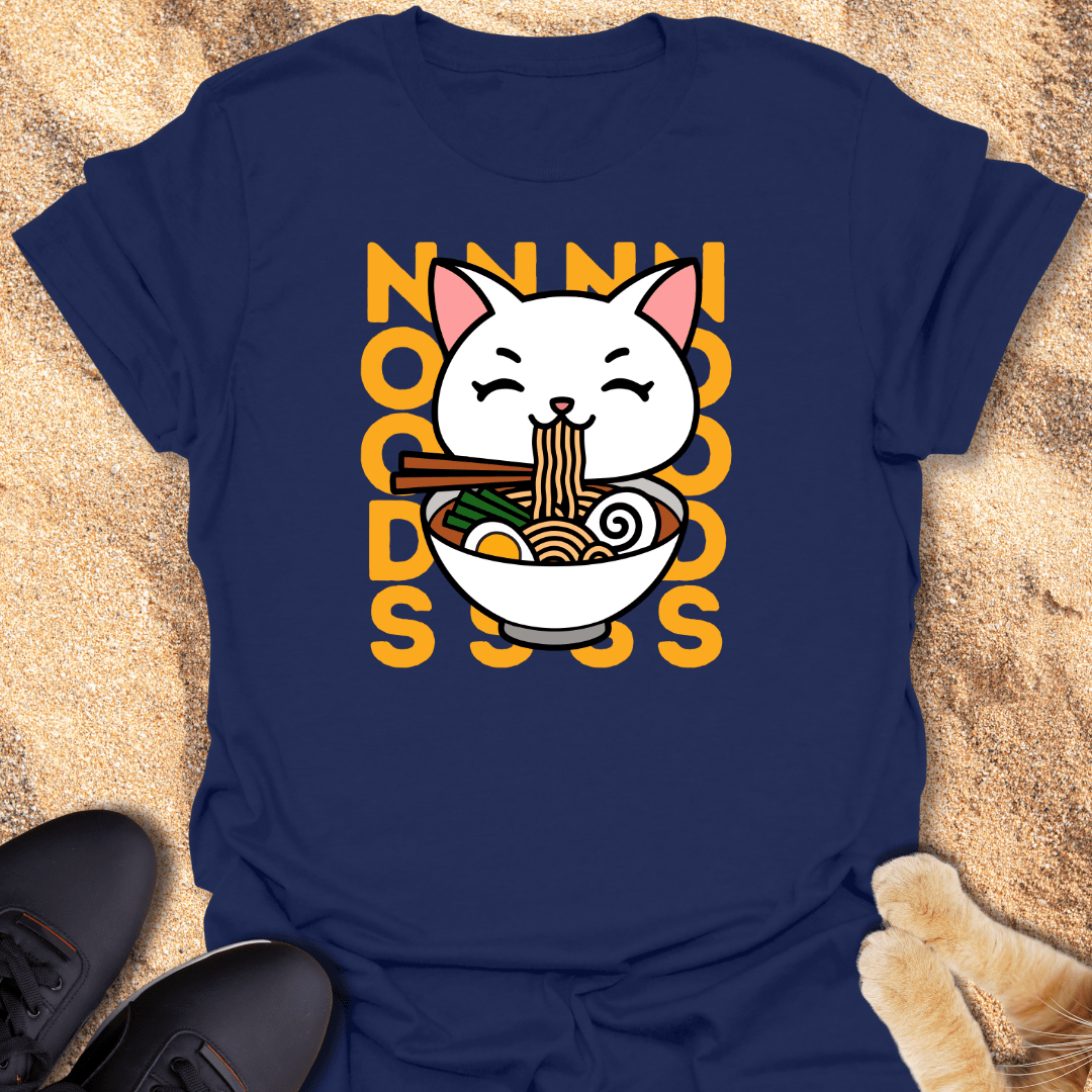 Purrfectly Slurpin’ Noods T-Shirt 31110660577351117243