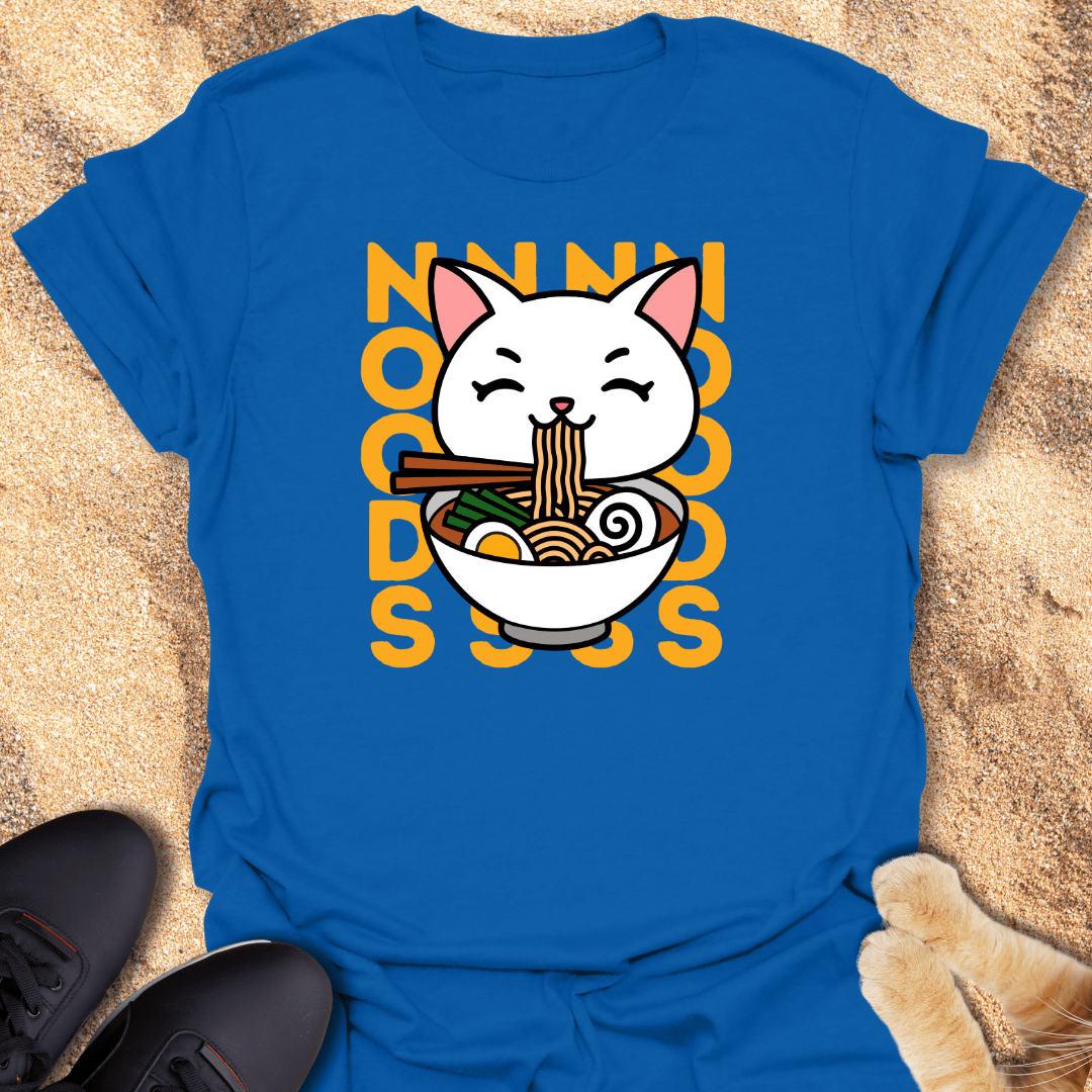 Purrfectly Slurpin’ Noods T-Shirt 77832161351130590676