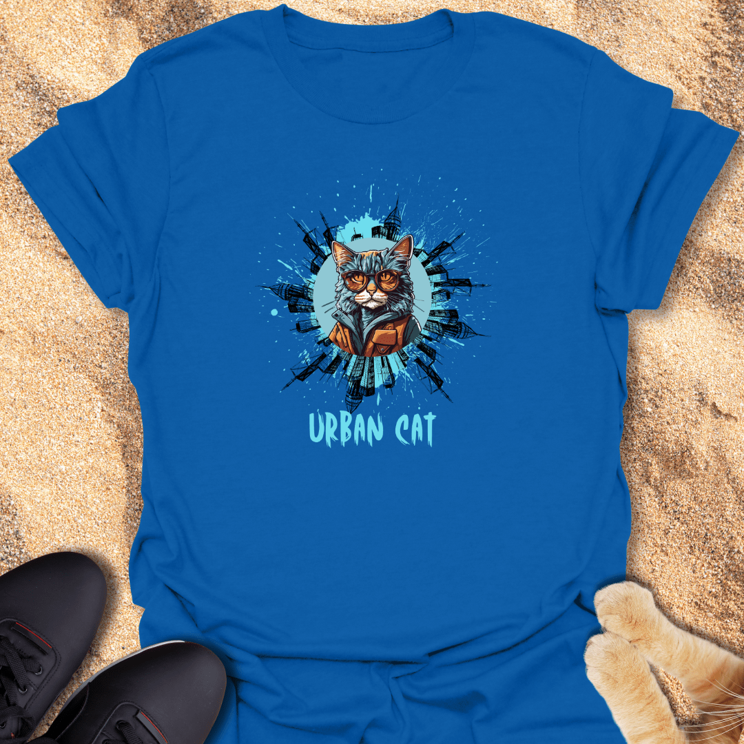 Street Smart Urban Cat T-Shirt 11293592550238183290