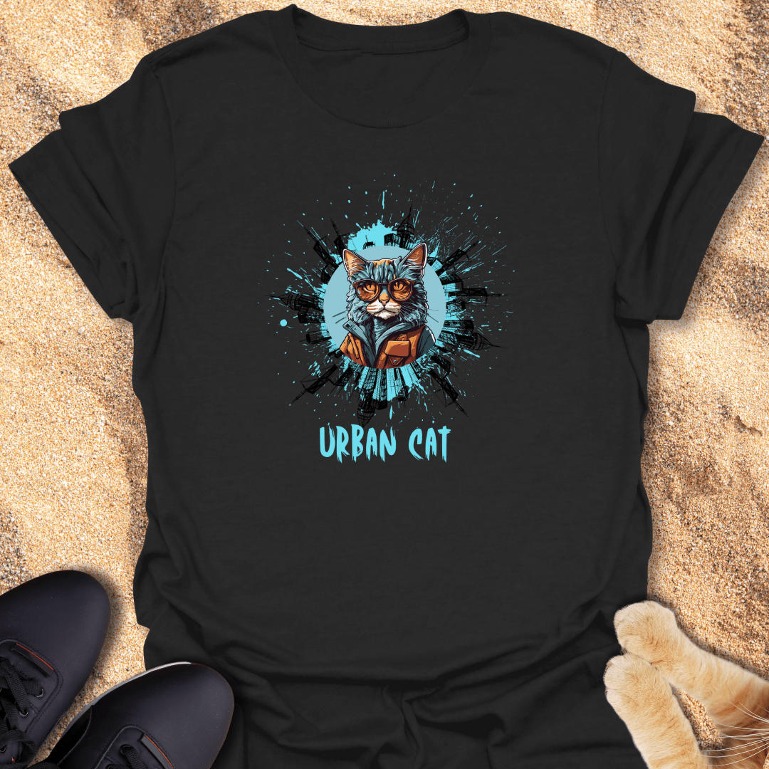Street Smart Urban Cat T-Shirt 23378716155746830756