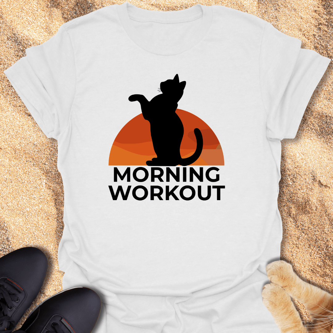 Sunrise Stretch Cat Style T-Shirt 97332664231624428968
